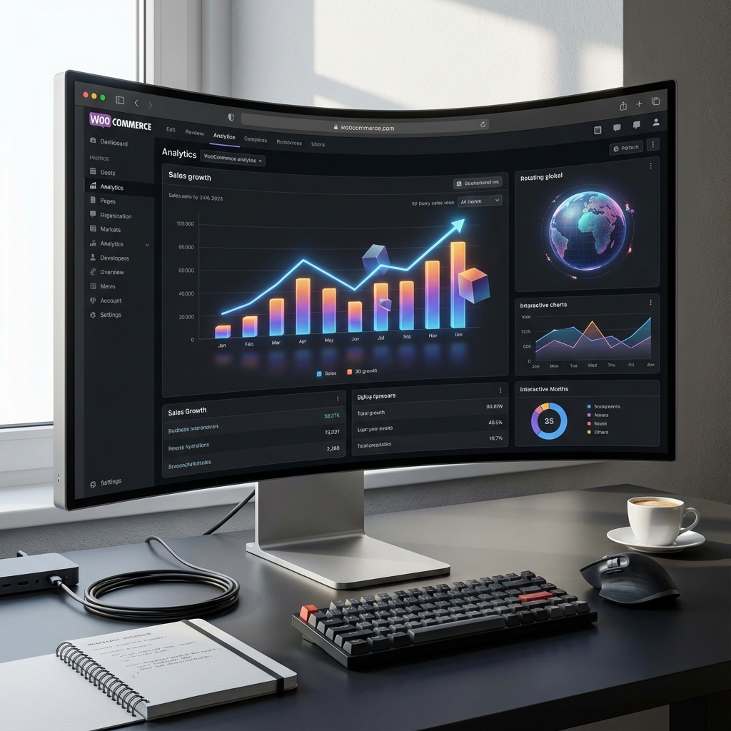 Dashboard de analítica avanzada para WooCommerce desarrollado en Bolivia